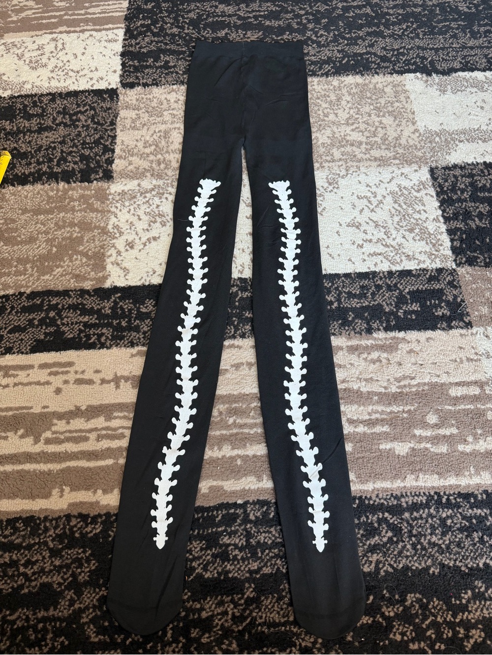 Women’s halloween vertebrae spine tights never worn